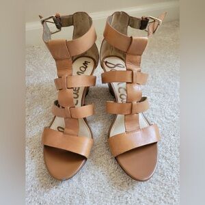 Tan Sam Edelman strappy sandals